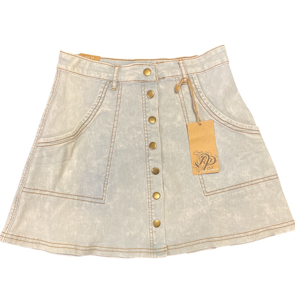 Angel Premium Light Denim Skirt